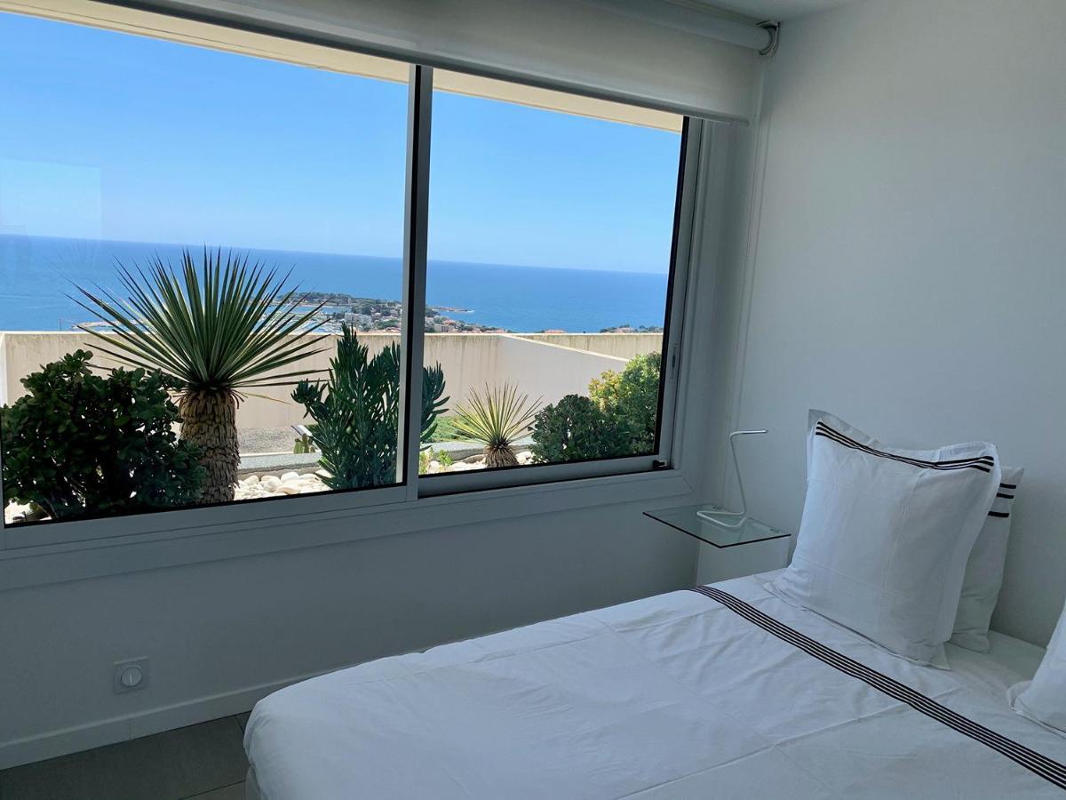 Design Apartment - Pool, Large Terrace And Panoramic Views Of Mediterranean Bandol Exterior photo